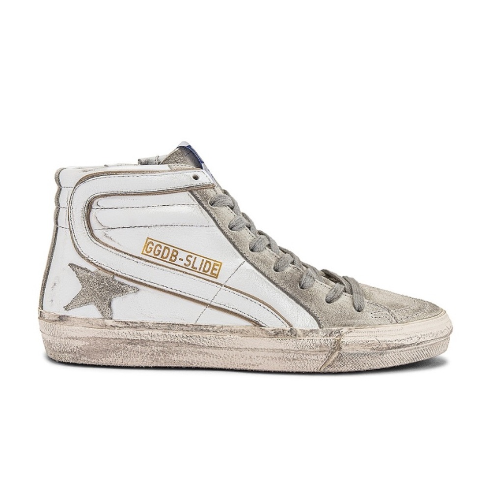Golden Goose Slide Sneaker Slide High-Top White womens NIB Auth